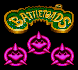 Battletoads title screen for Sega Game Gear